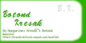 botond kresak business card